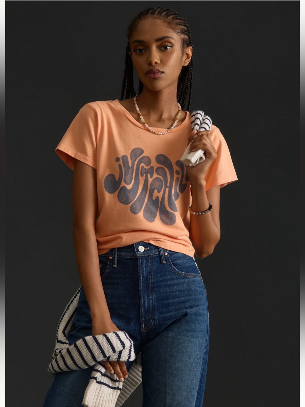 MOTHER Itty Bitty Crop Tee - Just Chill